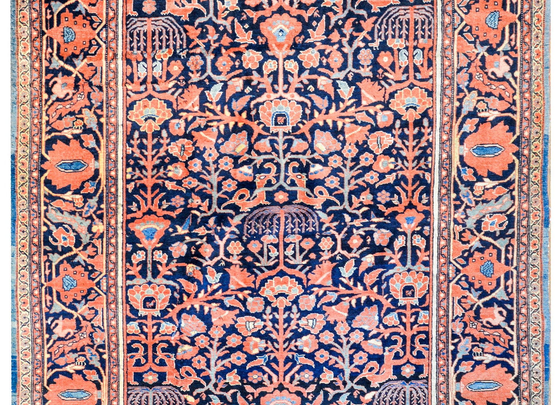 Wonderful Early 20th Century Sarouk Farahan Rug For Sale