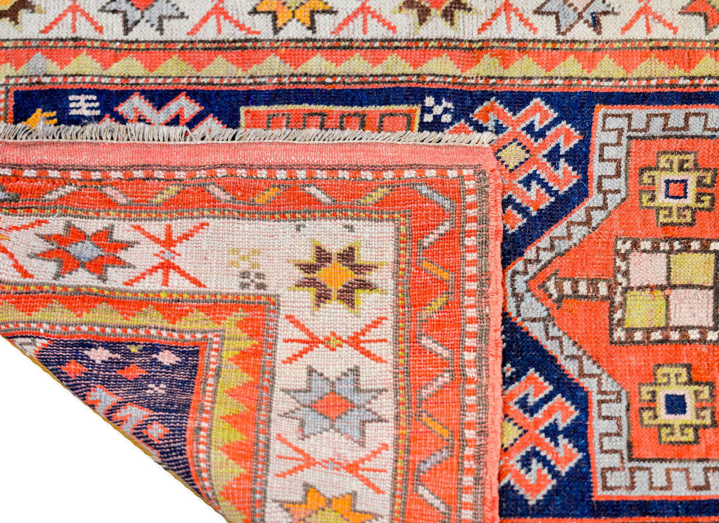 Antique 19th Century Kazak Rug For Sale