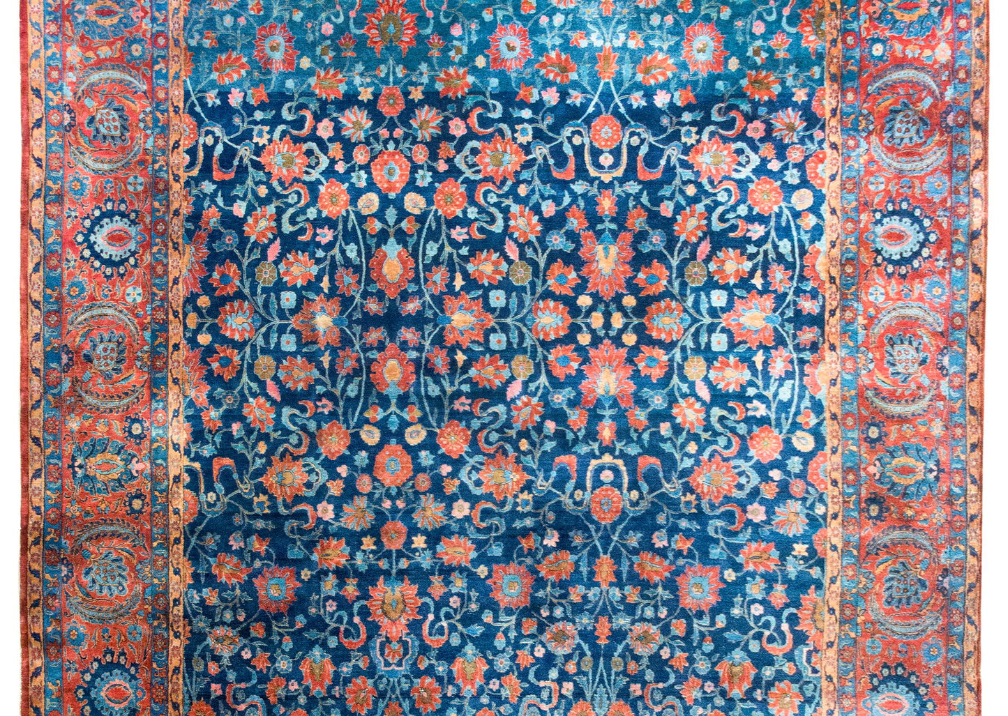 Early 20th Century Persian Kashan Rug For Sale