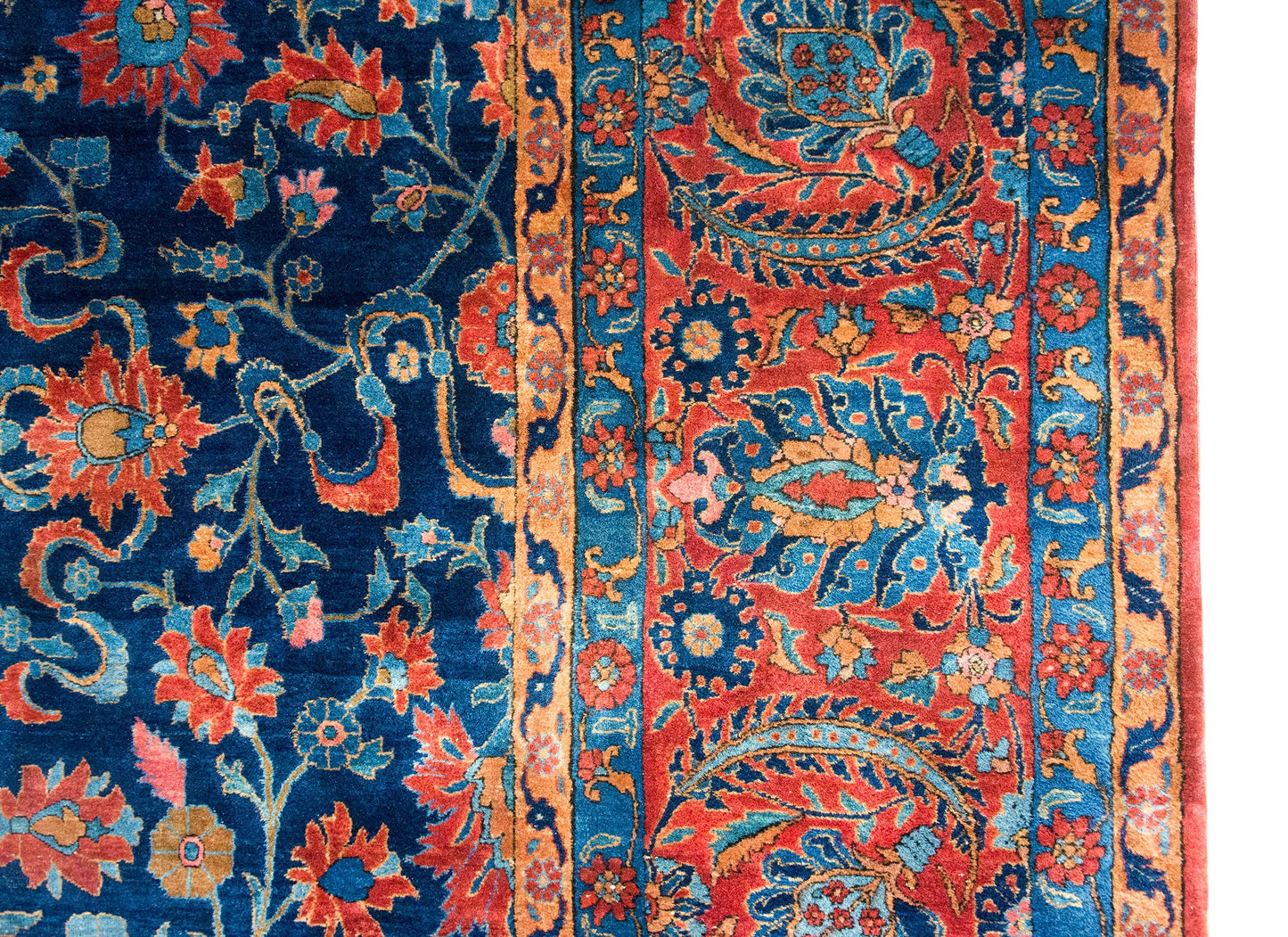 Early 20th Century Persian Kashan Rug For Sale