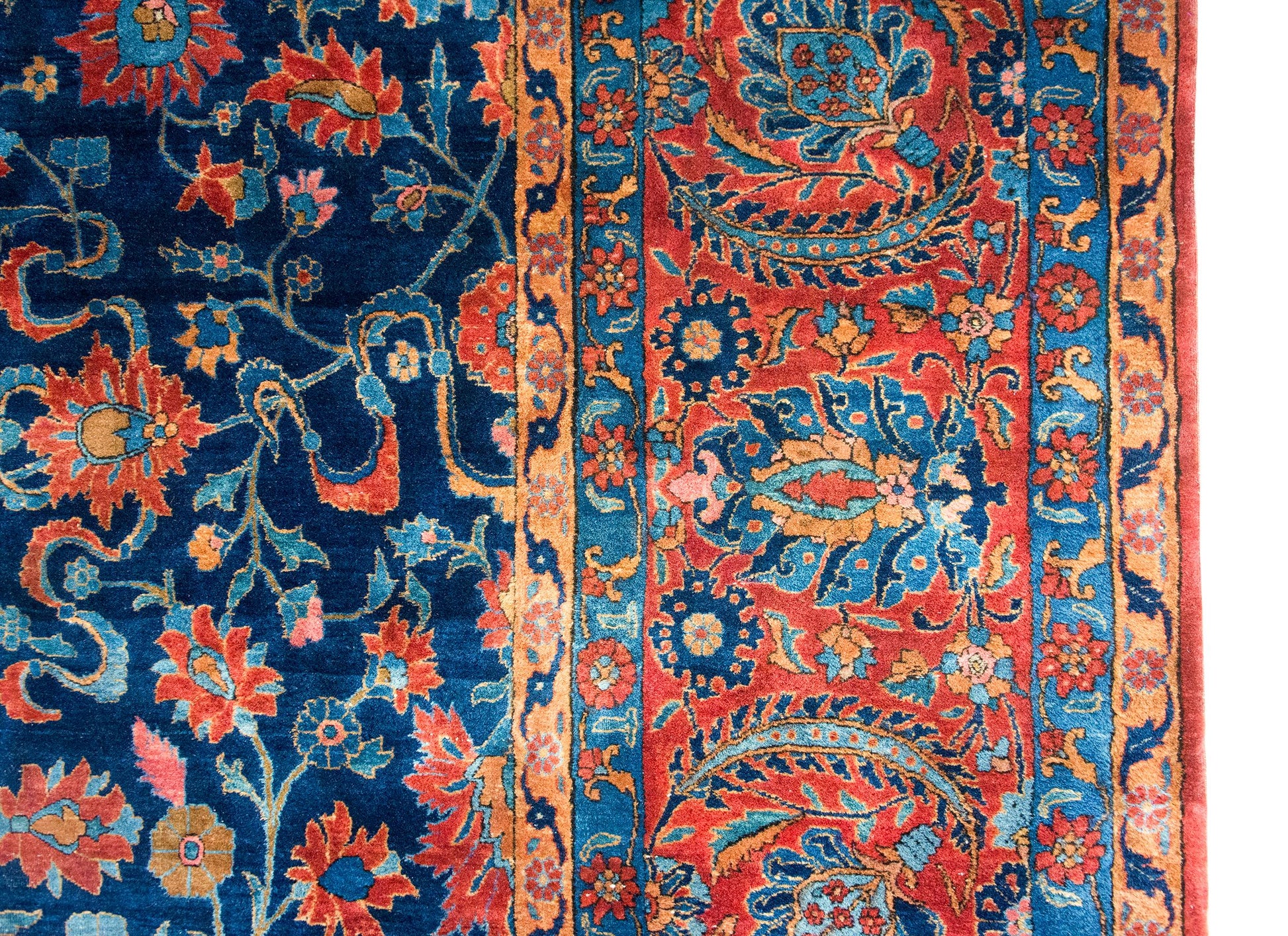 Early 20th Century Persian Kashan Rug For Sale