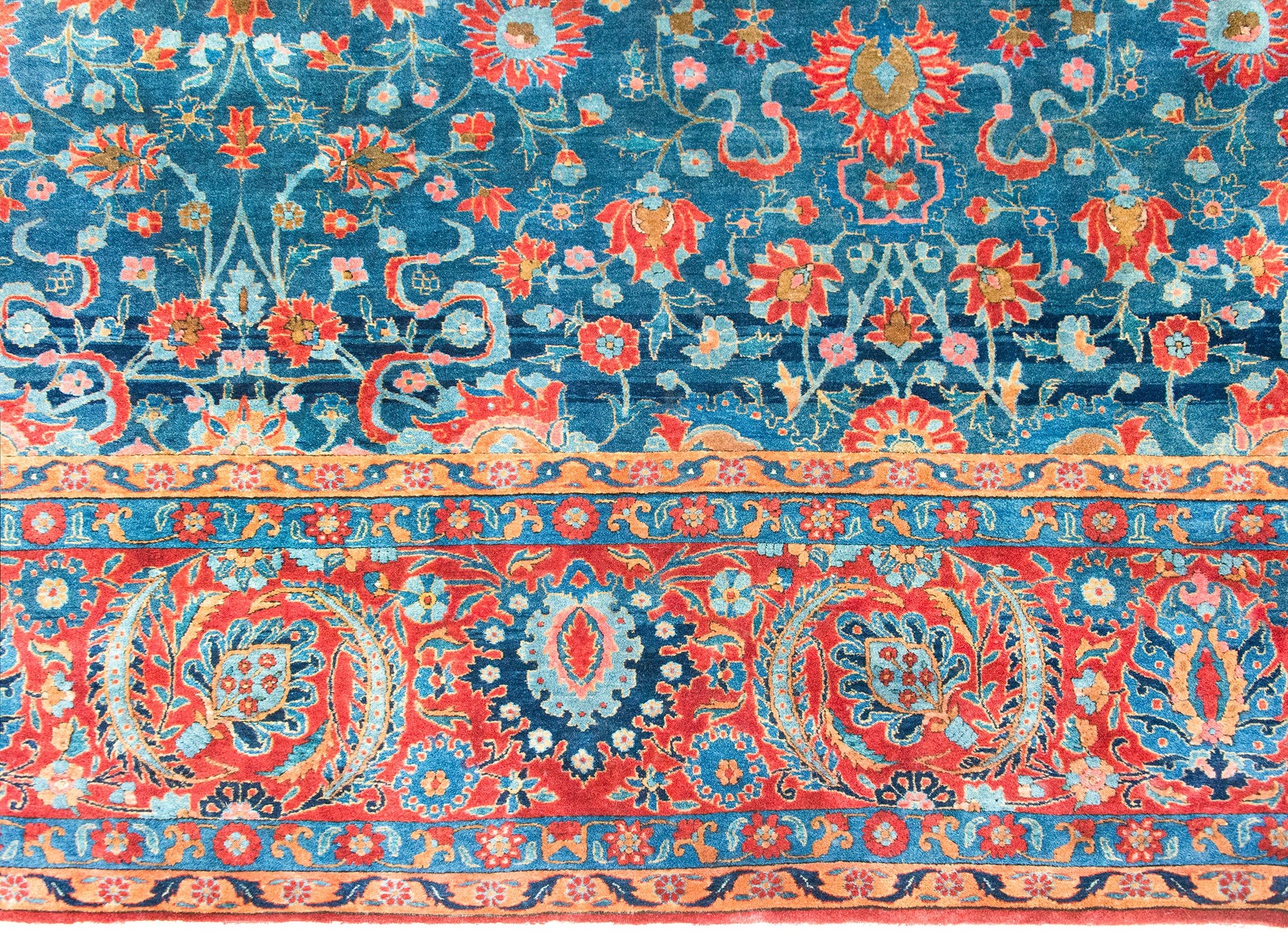 Early 20th Century Persian Kashan Rug For Sale
