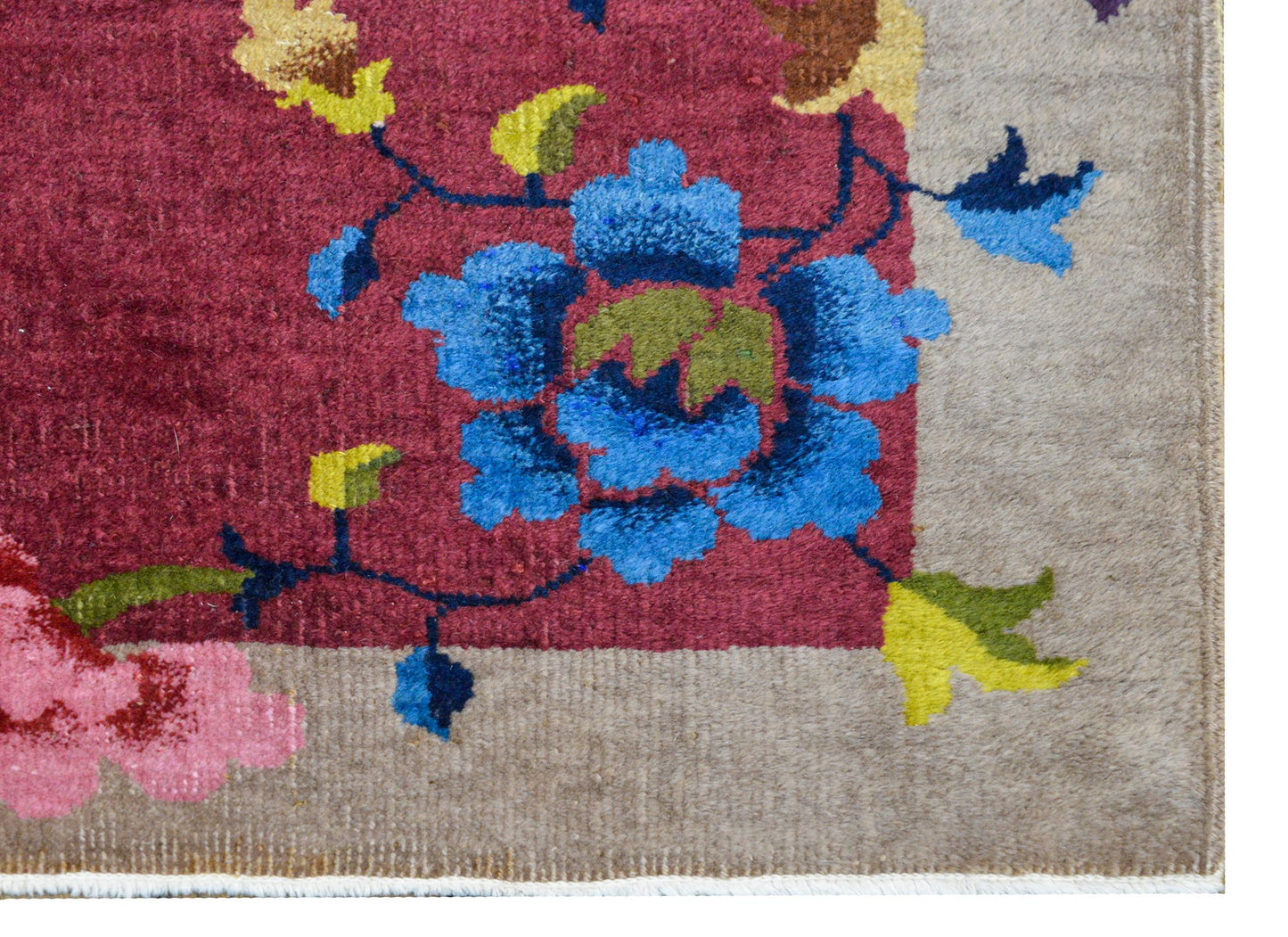 Petite Chinese Art Deco Rug For Sale