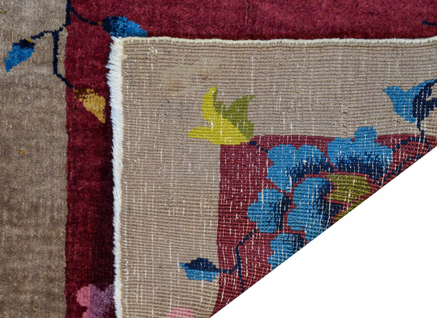 Petite Chinese Art Deco Rug For Sale