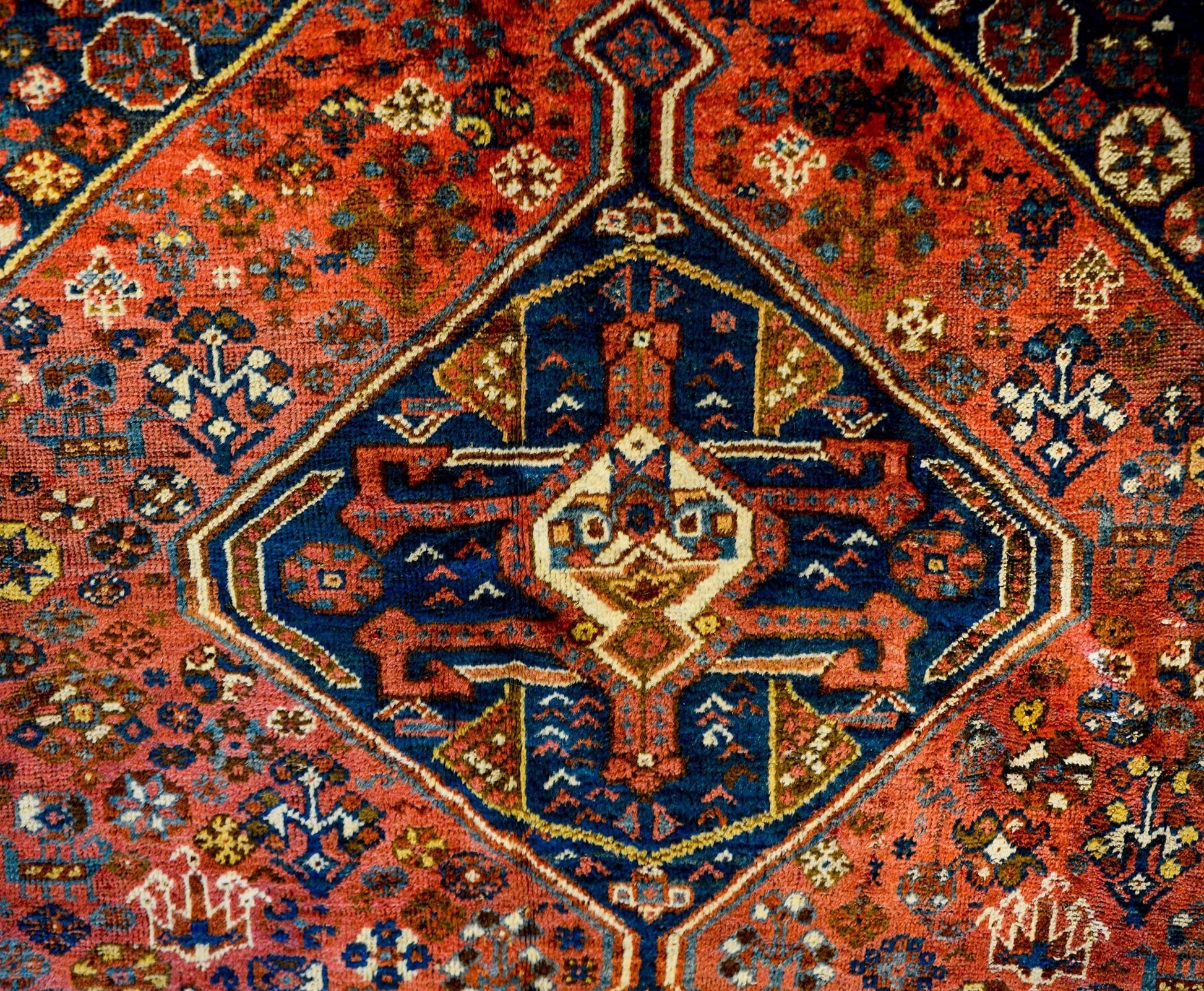Outstanding Early 20th Century Ghashghaei Rug For Sale