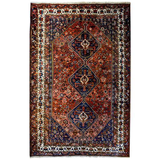 Outstanding Early 20th Century Ghashghaei Rug For Sale