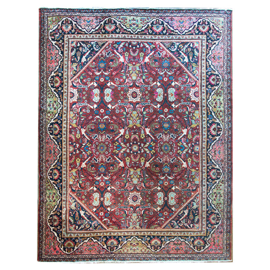Early 20th Century Persian Mahal Rug For Sale