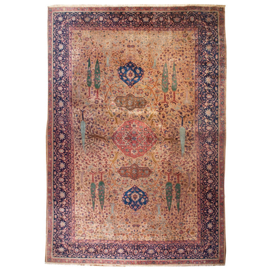 19th Century Agra Rug For Sale