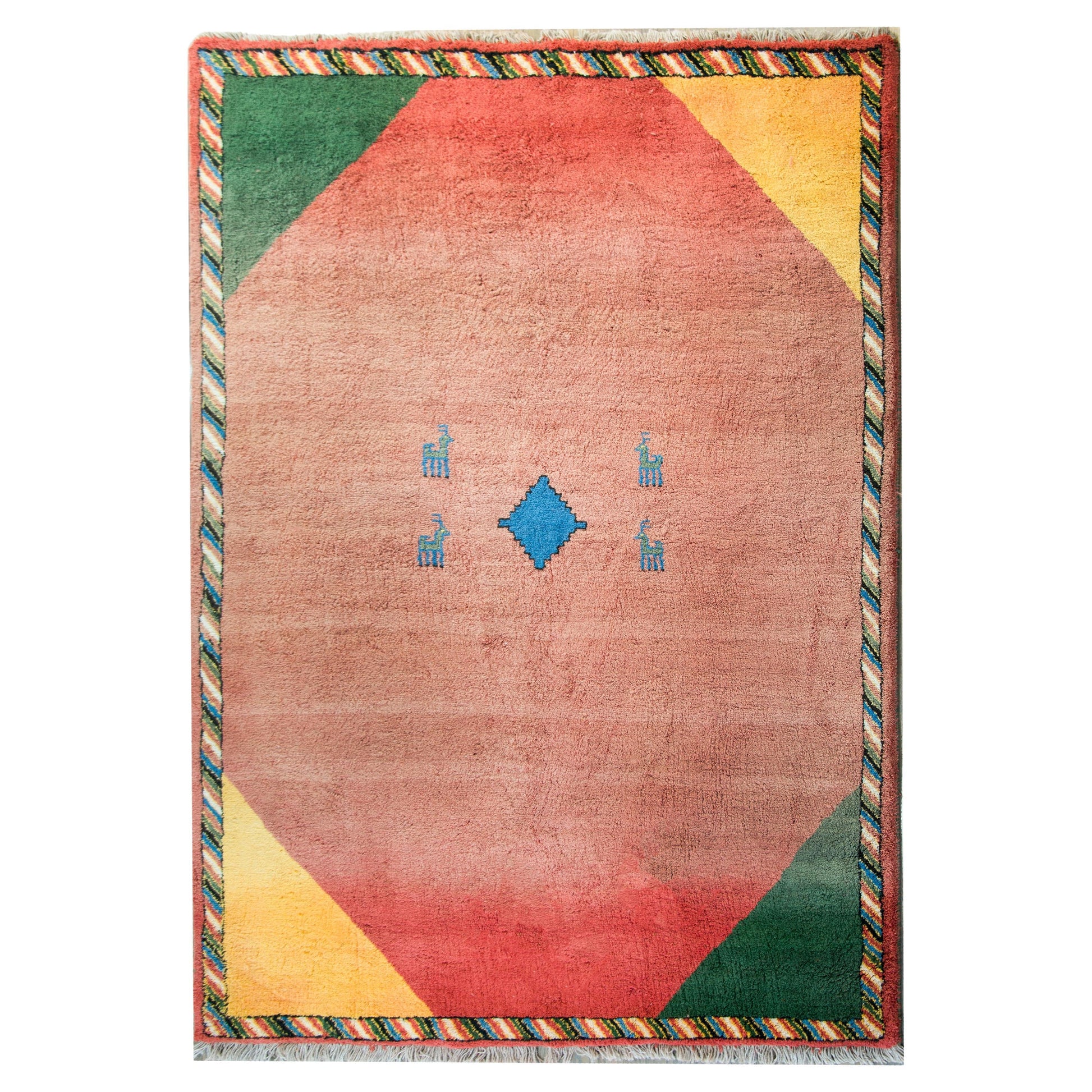 Vintage Persian Gabbeh Rug For Sale