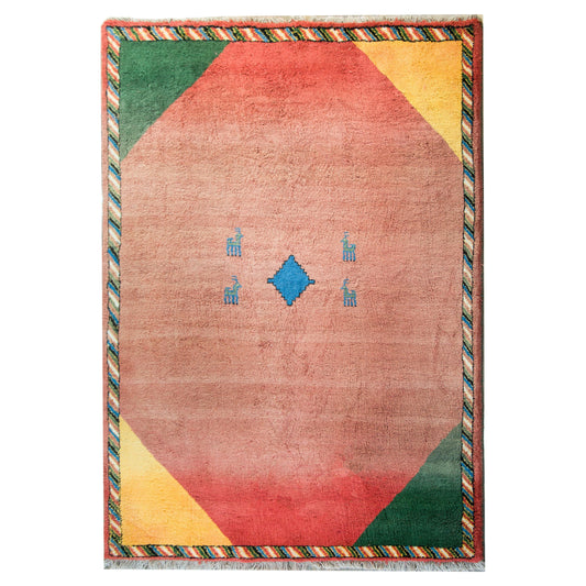 Vintage Persian Gabbeh Rug For Sale