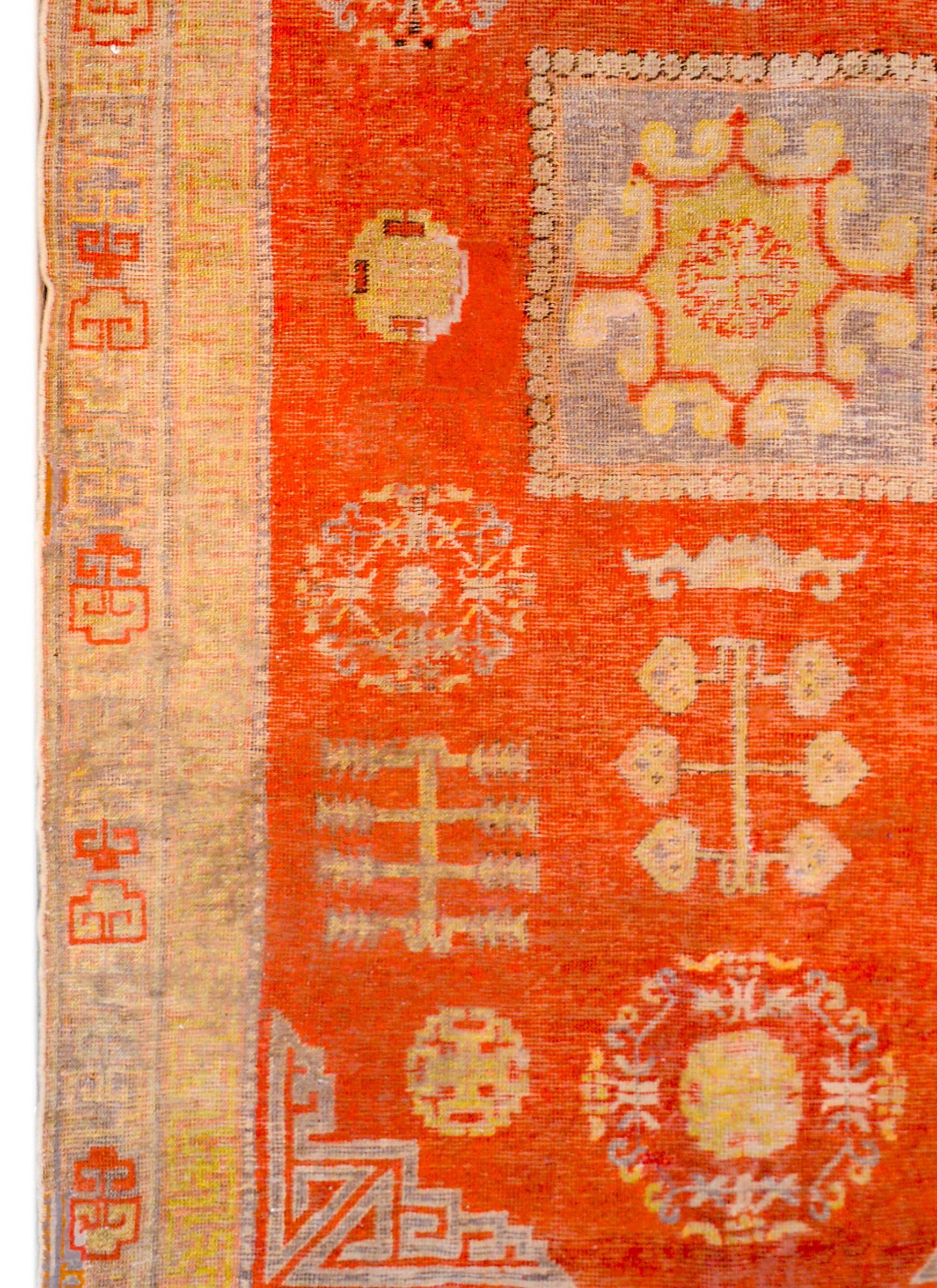 Beautiful Early 20th Century Central Asian Khotan Rug For Sale