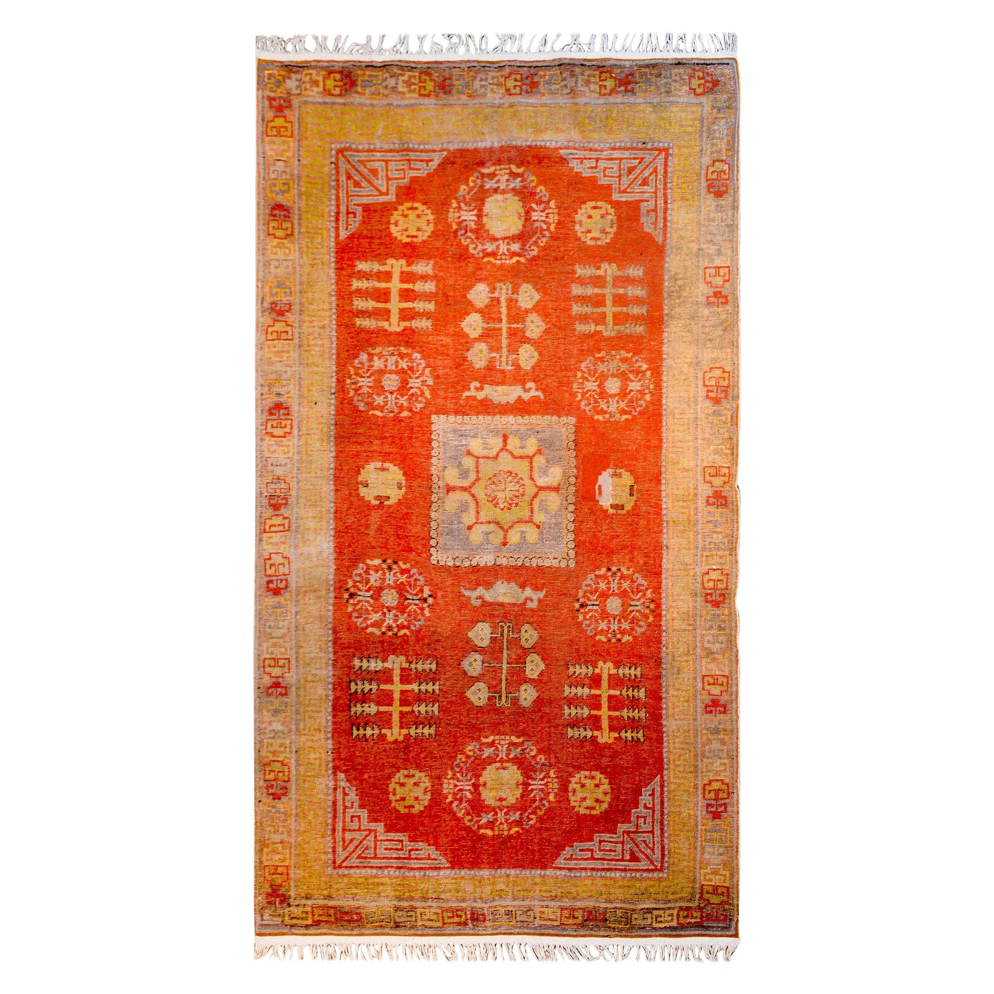 Beautiful Early 20th Century Central Asian Khotan Rug For Sale