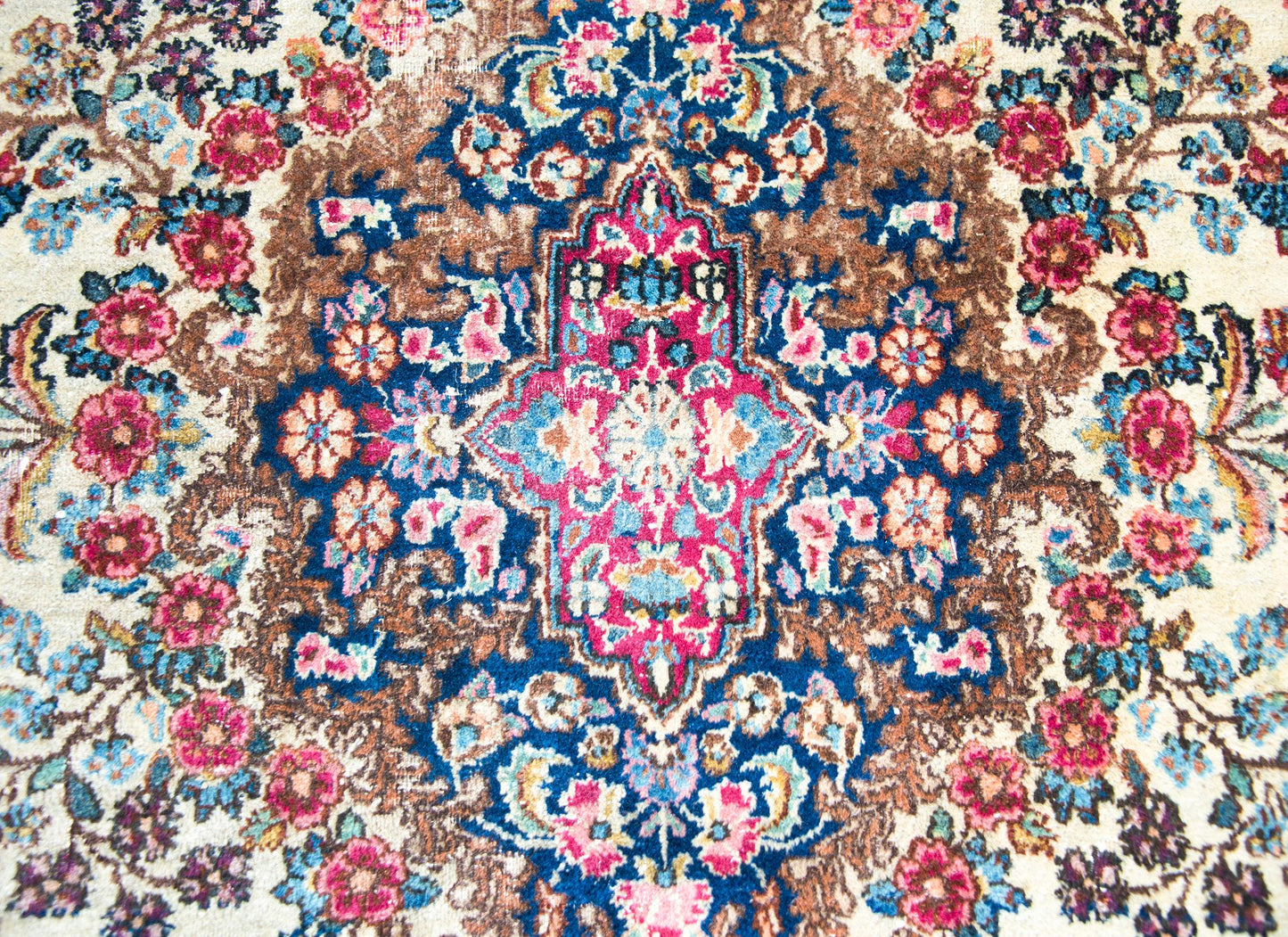 Early 20th Century Persian Kirman Rug For Sale