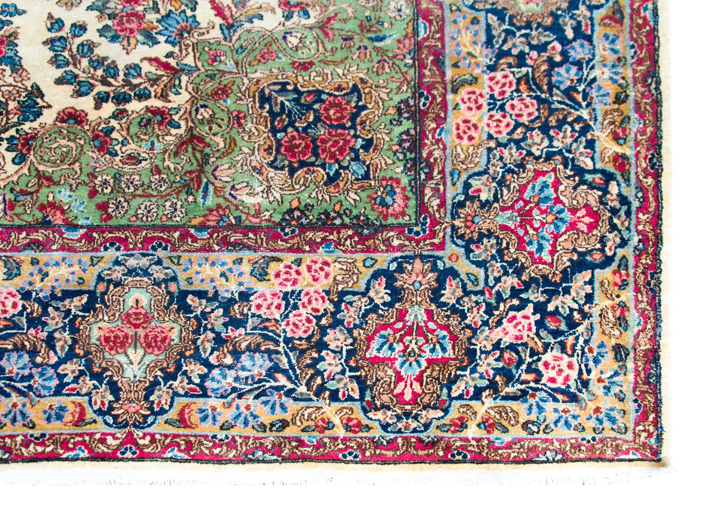Early 20th Century Persian Kirman Rug For Sale