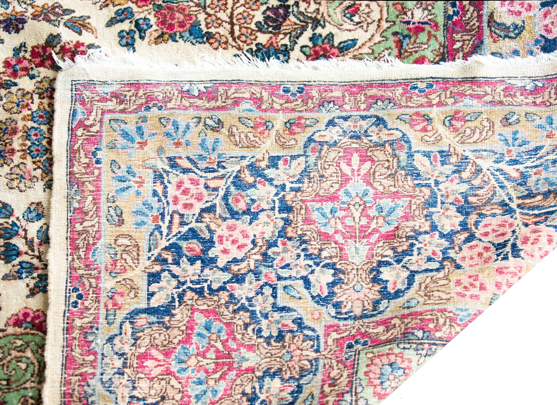 Early 20th Century Persian Kirman Rug For Sale