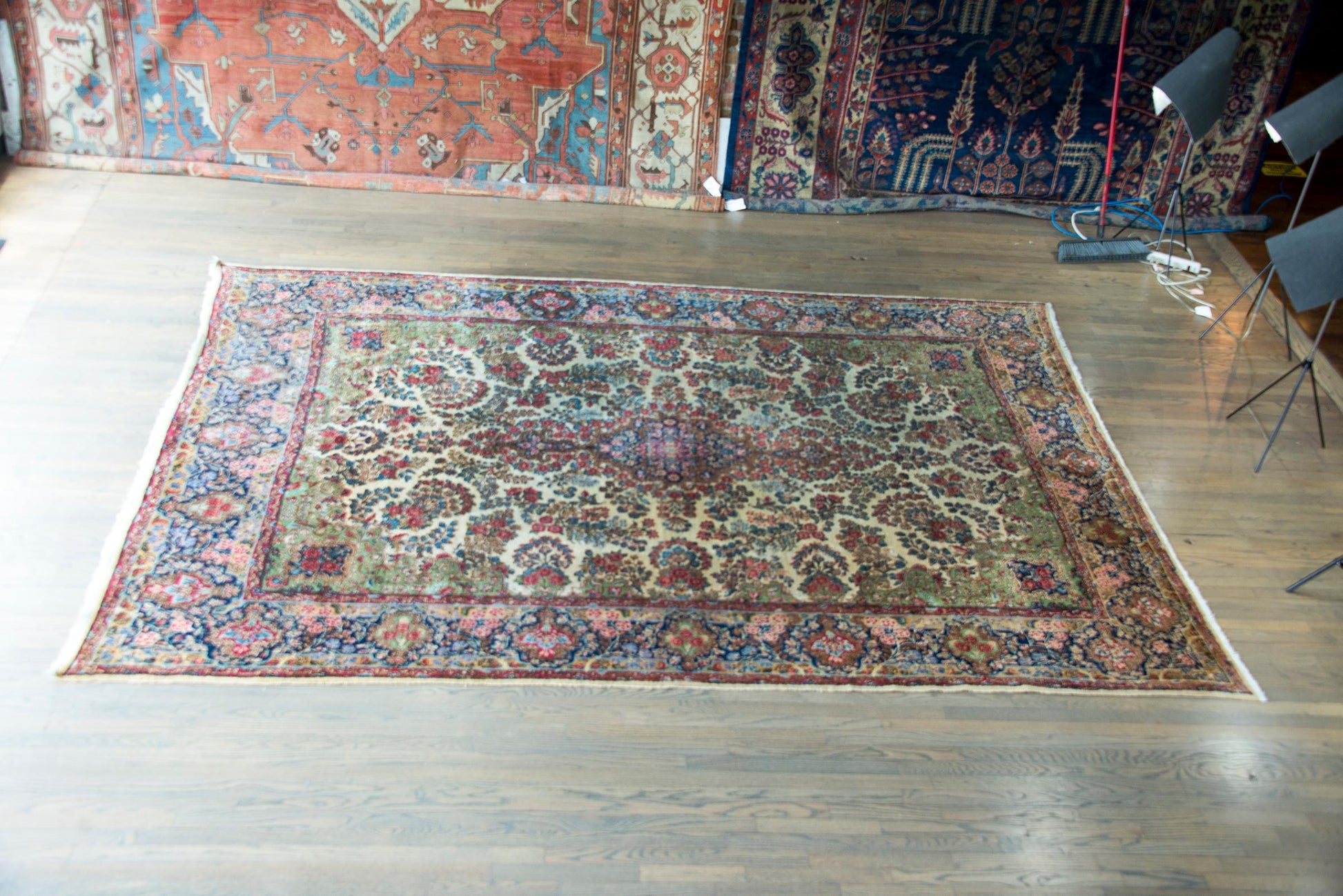Early 20th Century Persian Kirman Rug For Sale