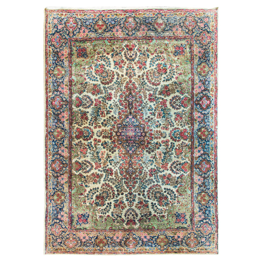 Early 20th Century Persian Kirman Rug For Sale