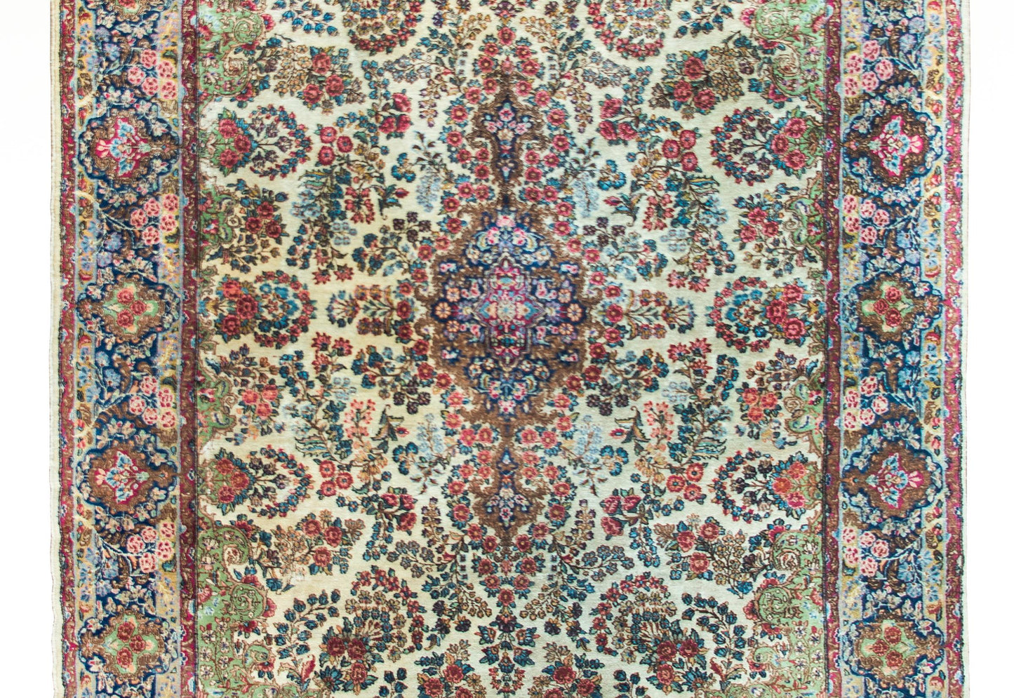 Early 20th Century Persian Kirman Rug For Sale