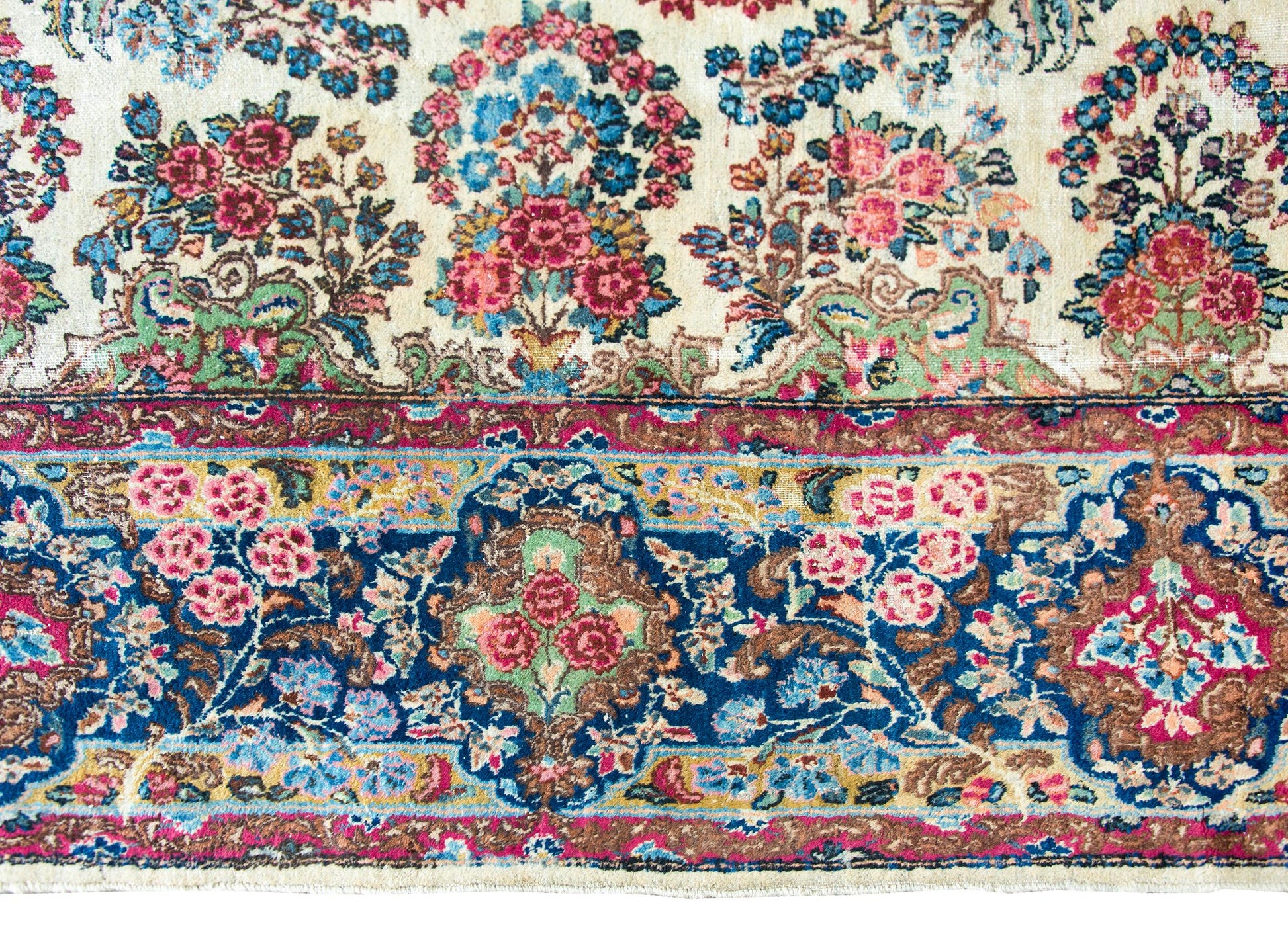 Early 20th Century Persian Kirman Rug For Sale