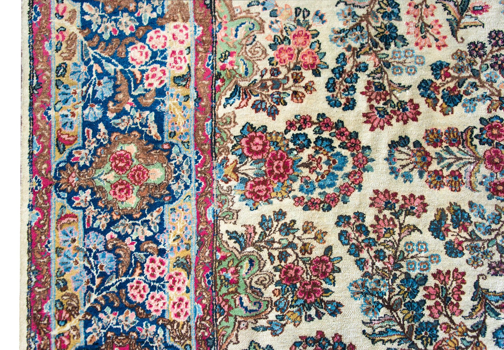 Early 20th Century Persian Kirman Rug For Sale