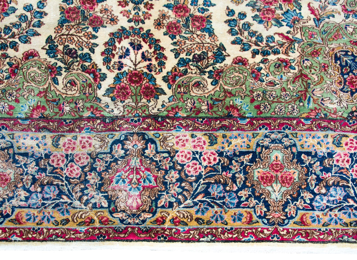 Early 20th Century Persian Kirman Rug For Sale