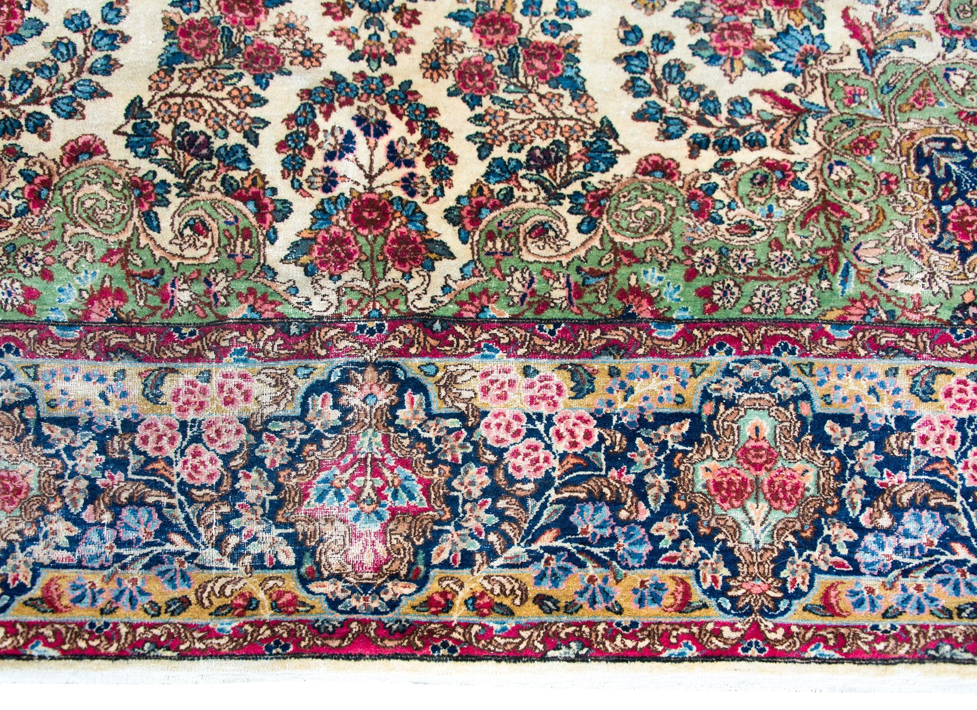 Early 20th Century Persian Kirman Rug For Sale