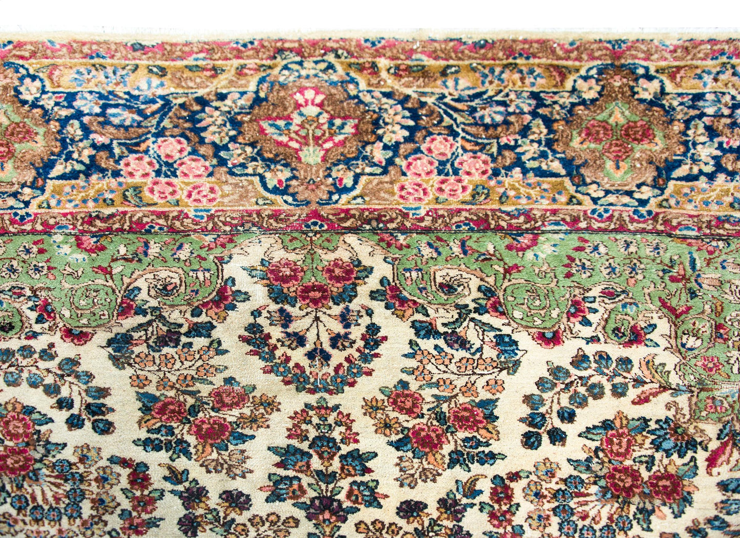 Early 20th Century Persian Kirman Rug For Sale
