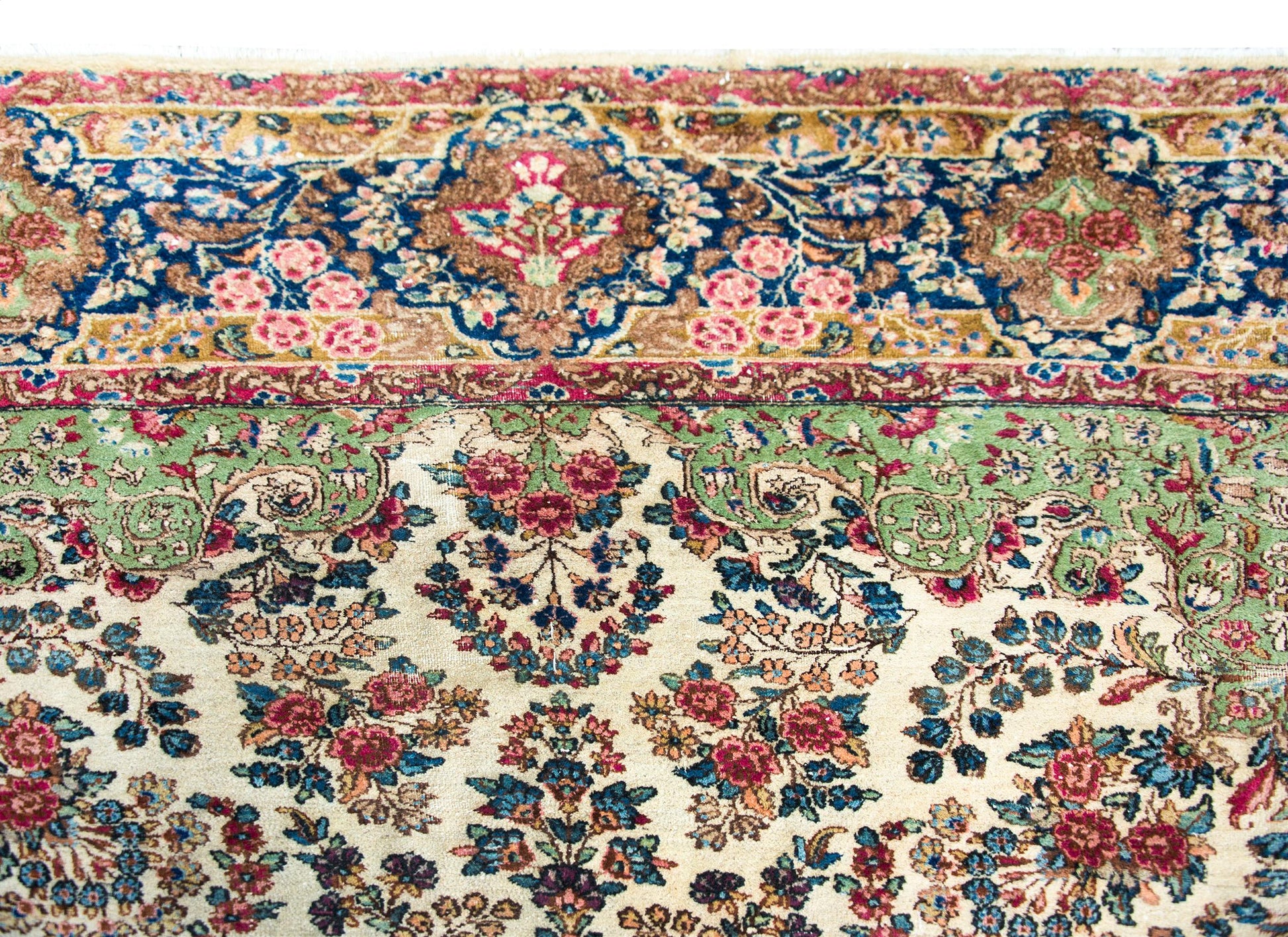 Early 20th Century Persian Kirman Rug For Sale