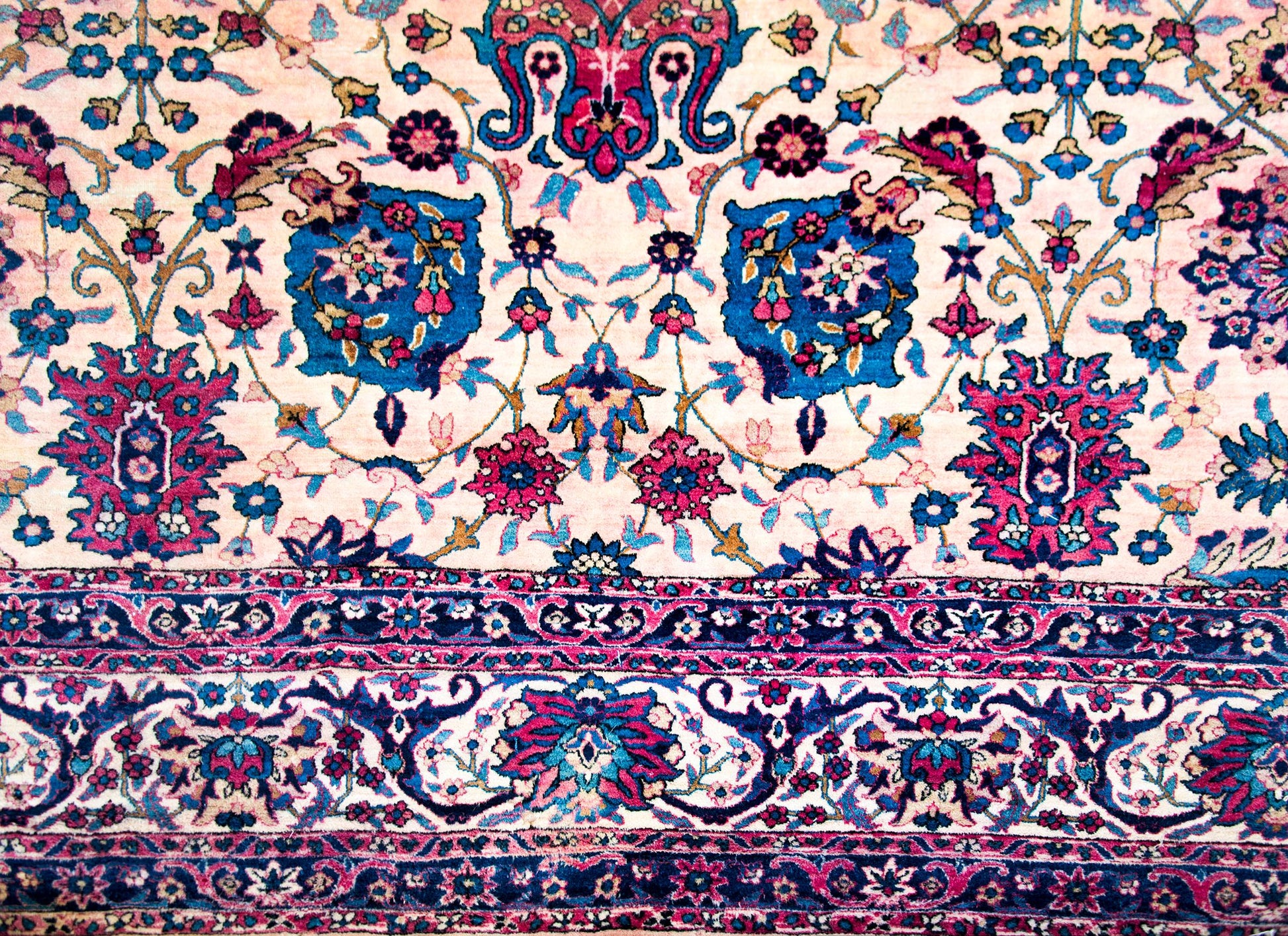Early 20th Century Persian Yazd Rug For Sale
