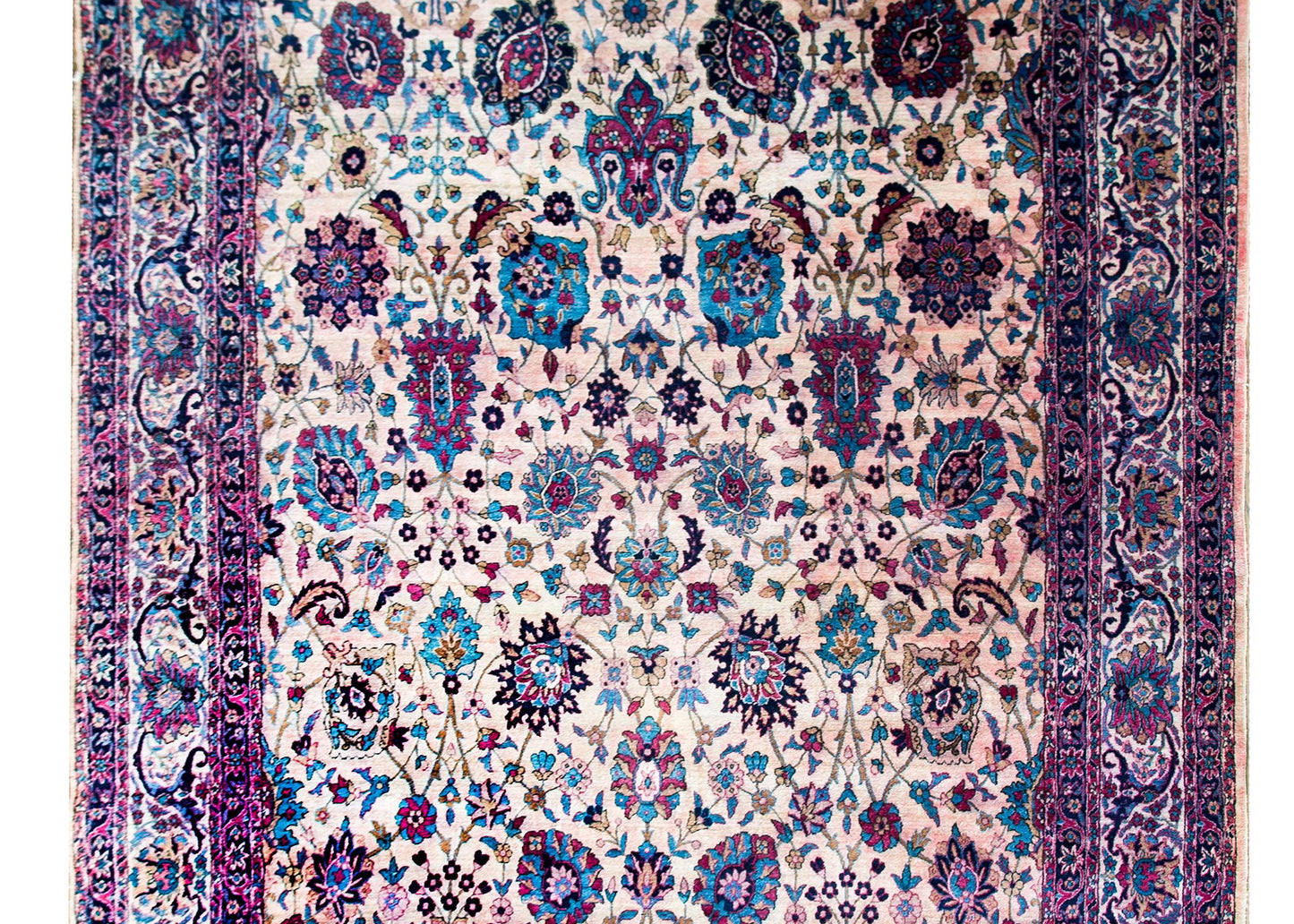 Early 20th Century Persian Yazd Rug For Sale