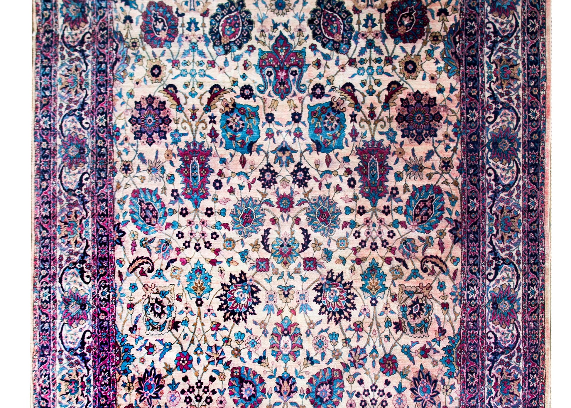 Early 20th Century Persian Yazd Rug For Sale