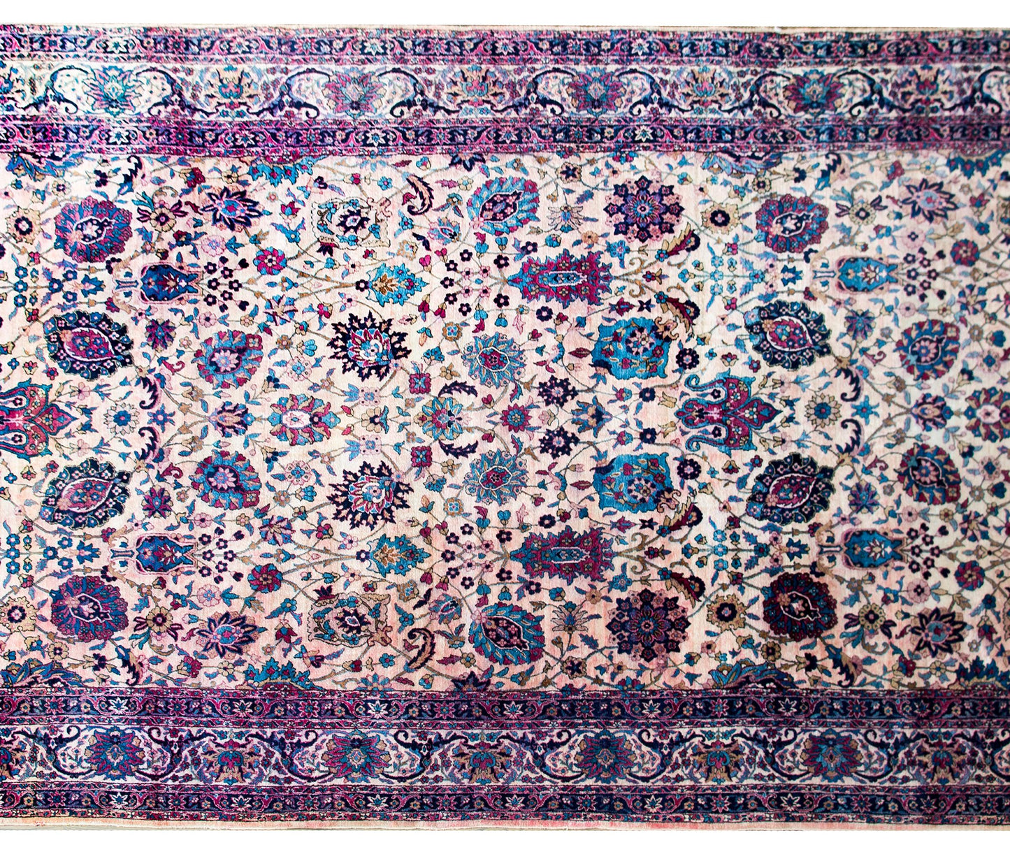 Early 20th Century Persian Yazd Rug For Sale