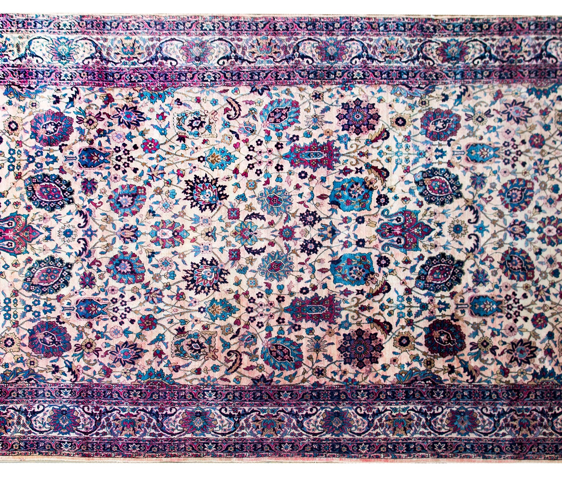Early 20th Century Persian Yazd Rug For Sale
