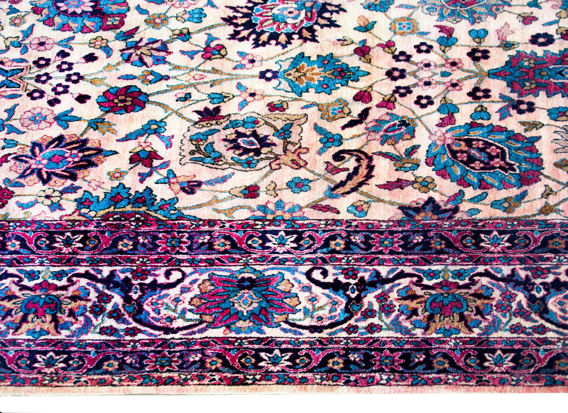 Early 20th Century Persian Yazd Rug For Sale