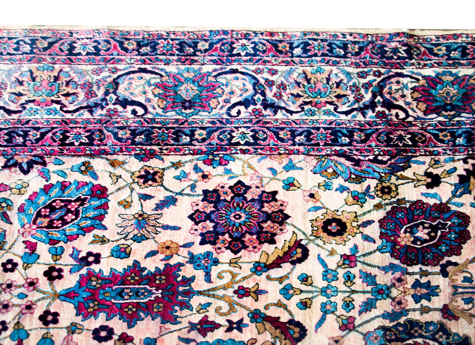 Early 20th Century Persian Yazd Rug For Sale