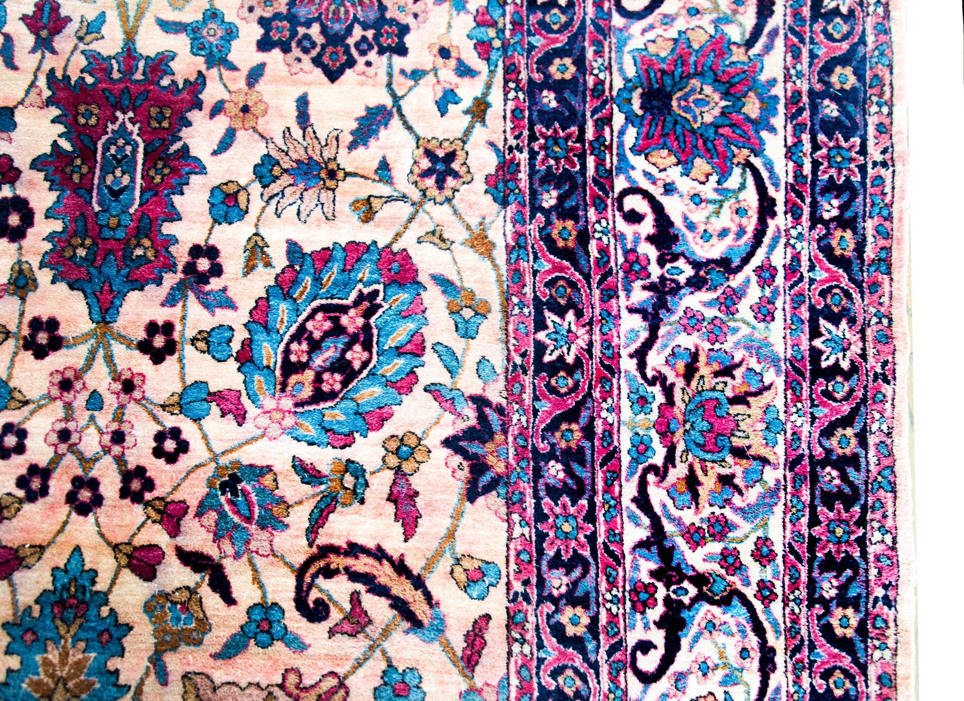 Early 20th Century Persian Yazd Rug For Sale