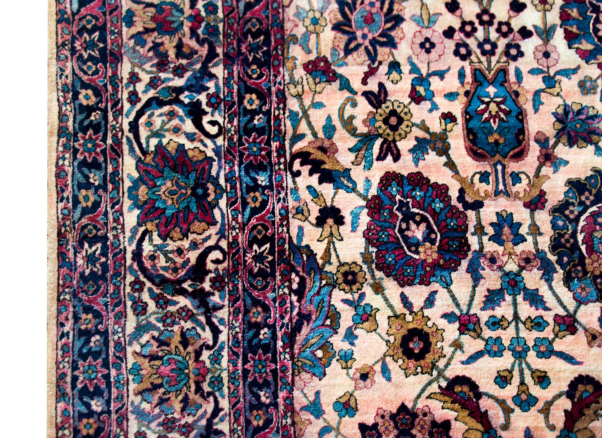 Early 20th Century Persian Yazd Rug For Sale