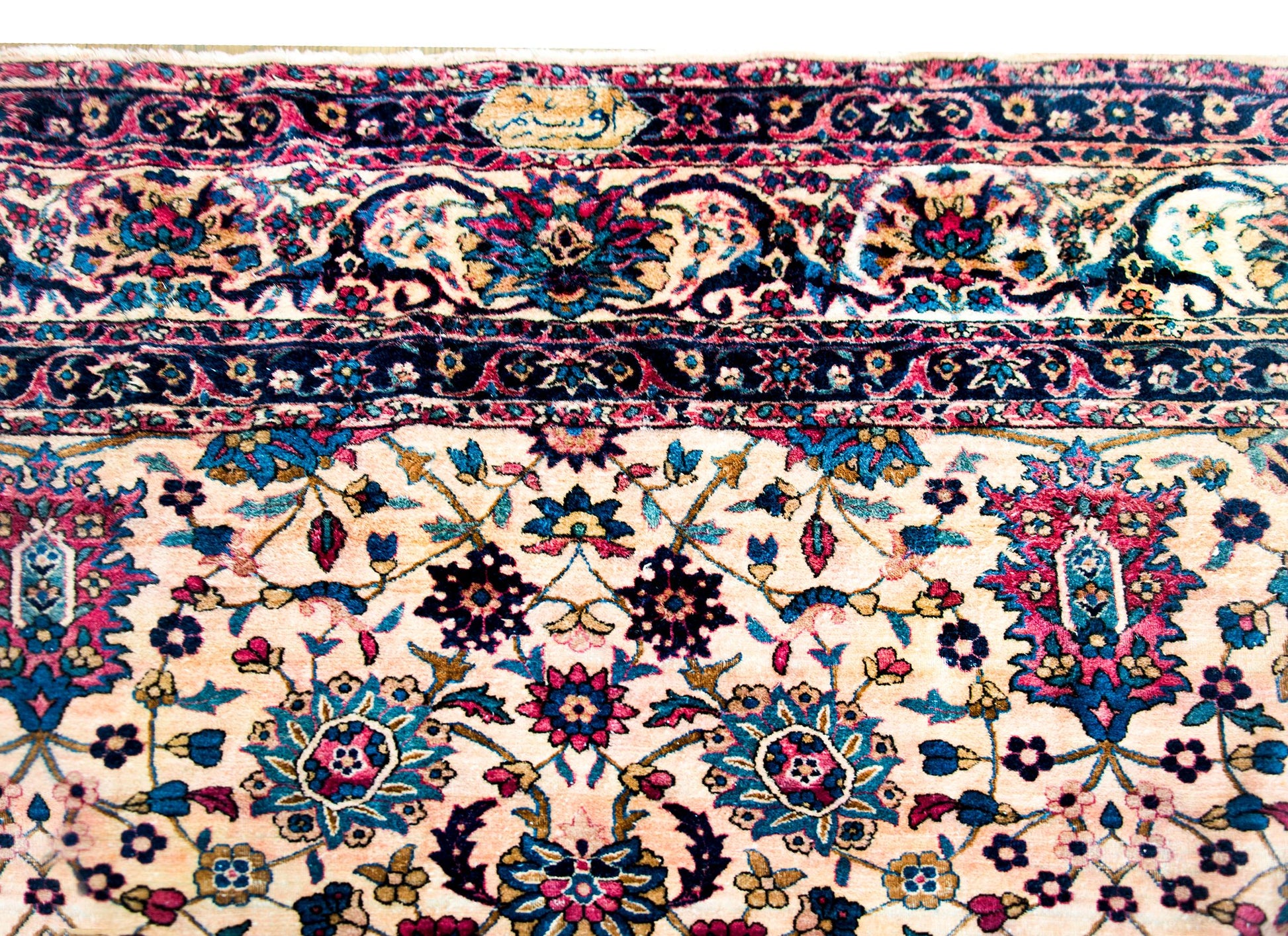 Early 20th Century Persian Yazd Rug For Sale