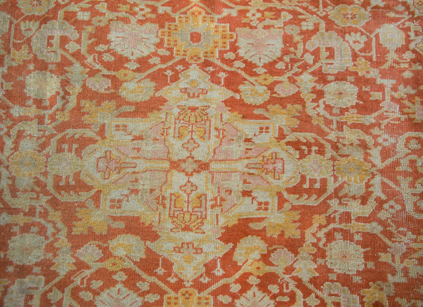 19th Century Turkish Oushak Rug For Sale