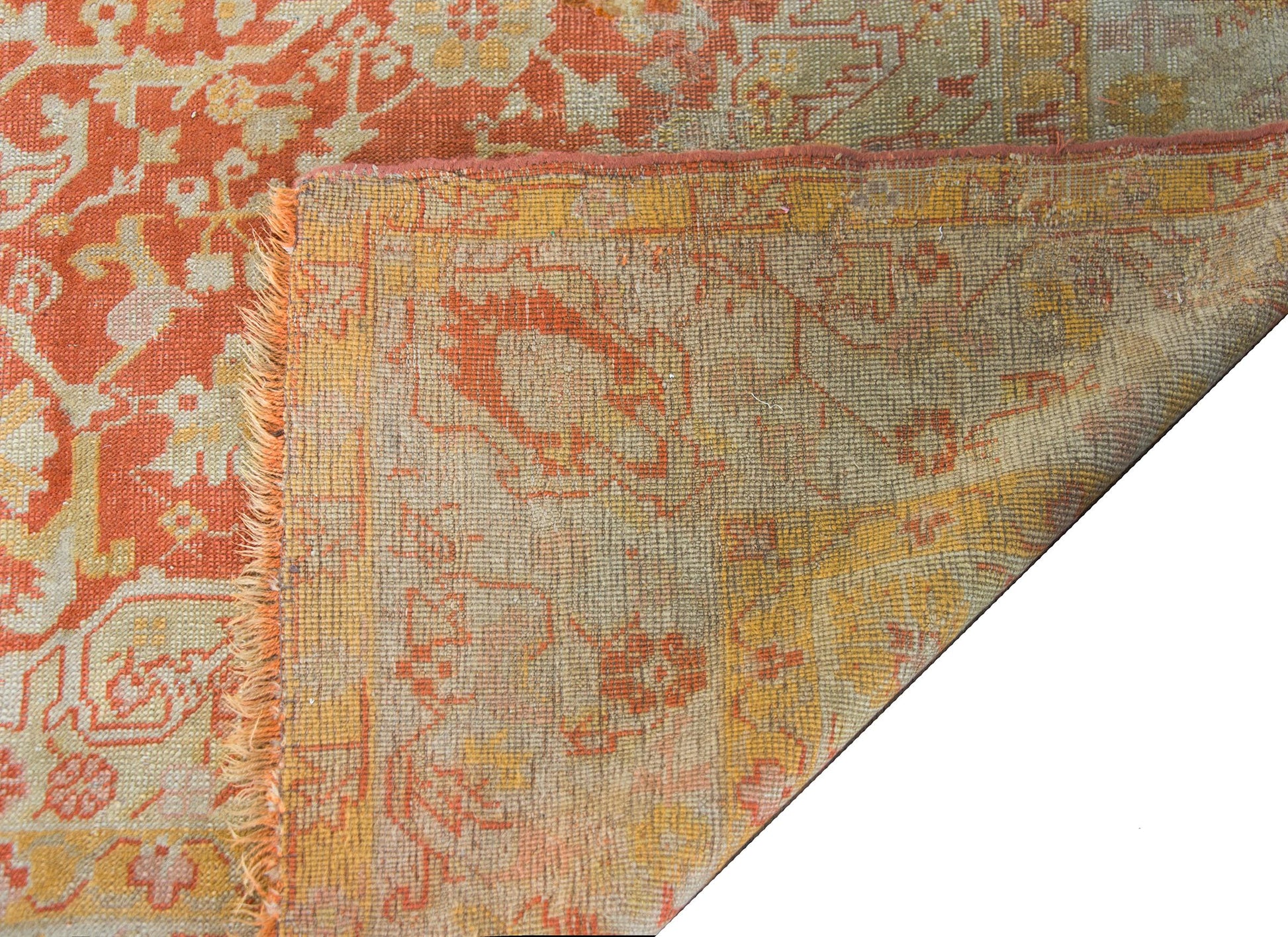 19th Century Turkish Oushak Rug For Sale