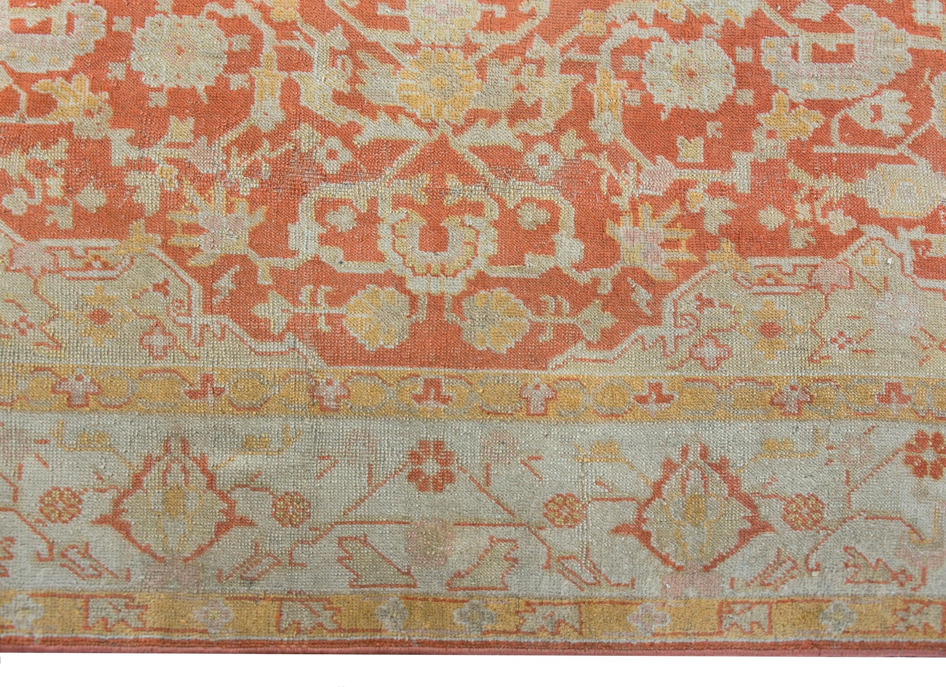19th Century Turkish Oushak Rug For Sale