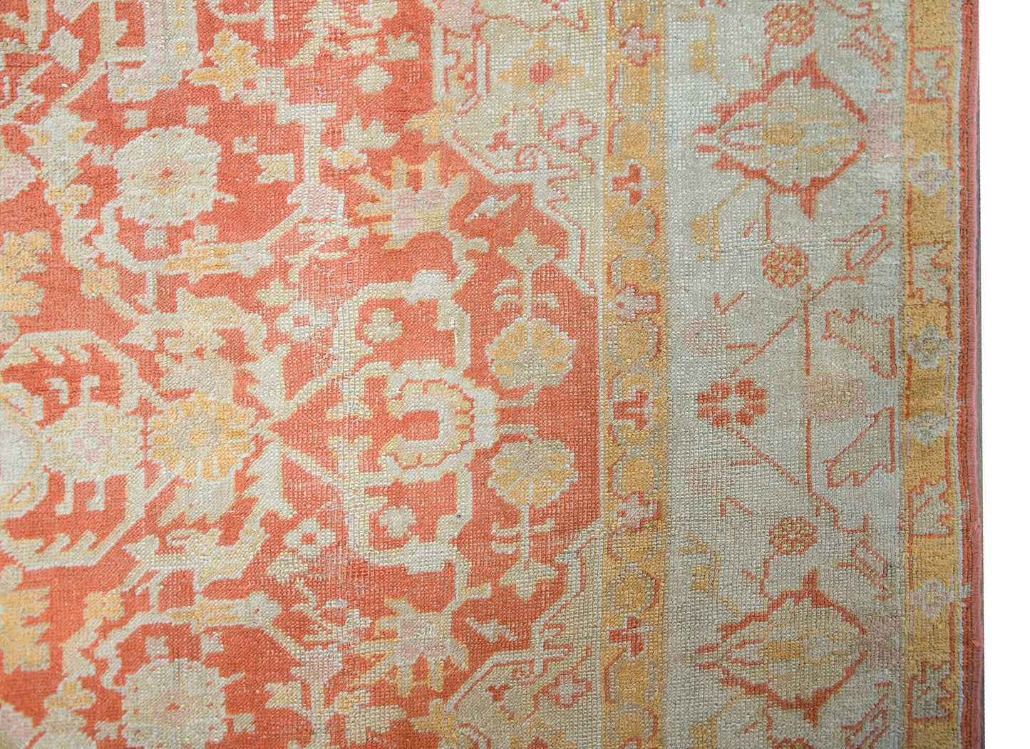 19th Century Turkish Oushak Rug For Sale