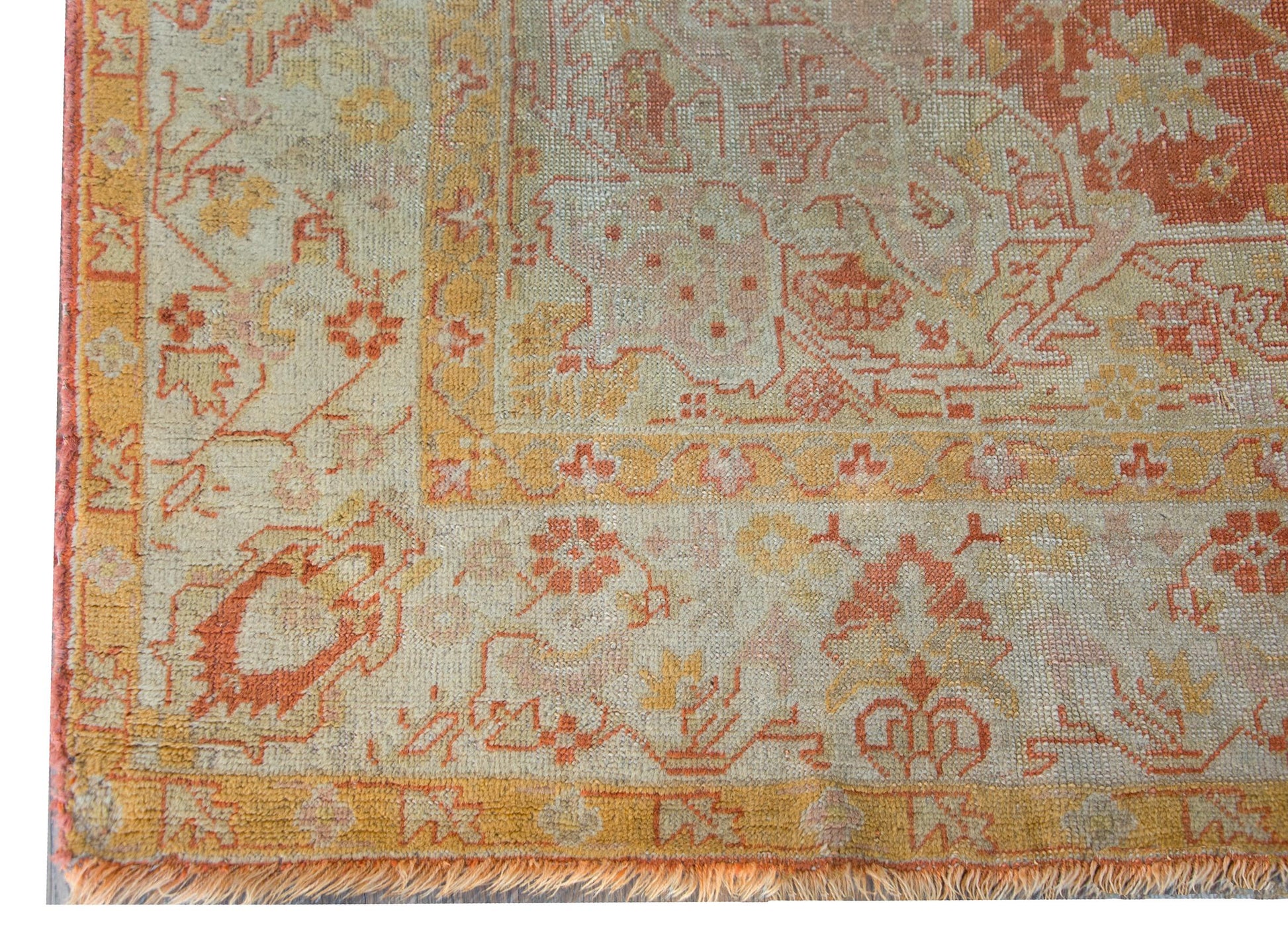 19th Century Turkish Oushak Rug For Sale