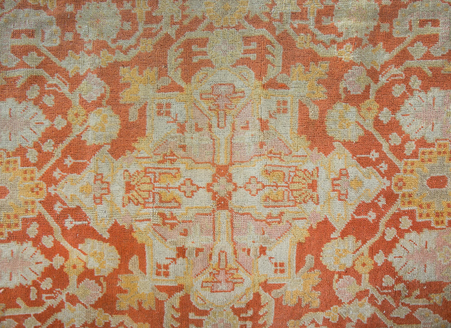 19th Century Turkish Oushak Rug For Sale