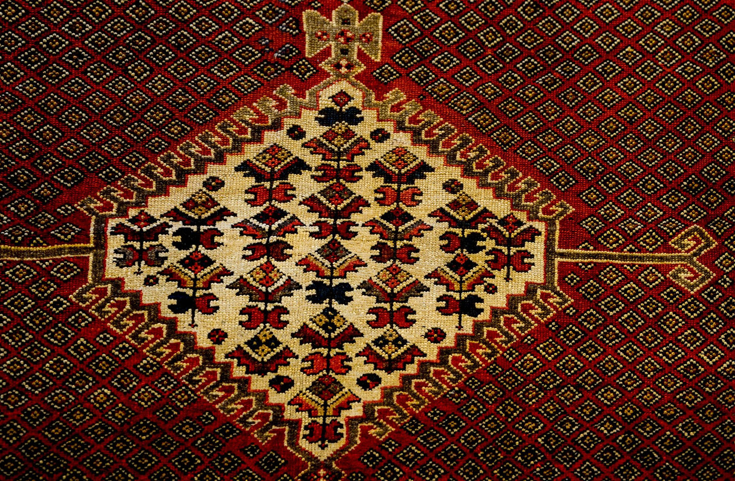 Amazing Early 20th Century Ghashgaei Rug For Sale