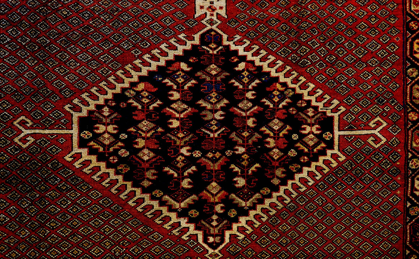 Amazing Early 20th Century Ghashgaei Rug For Sale