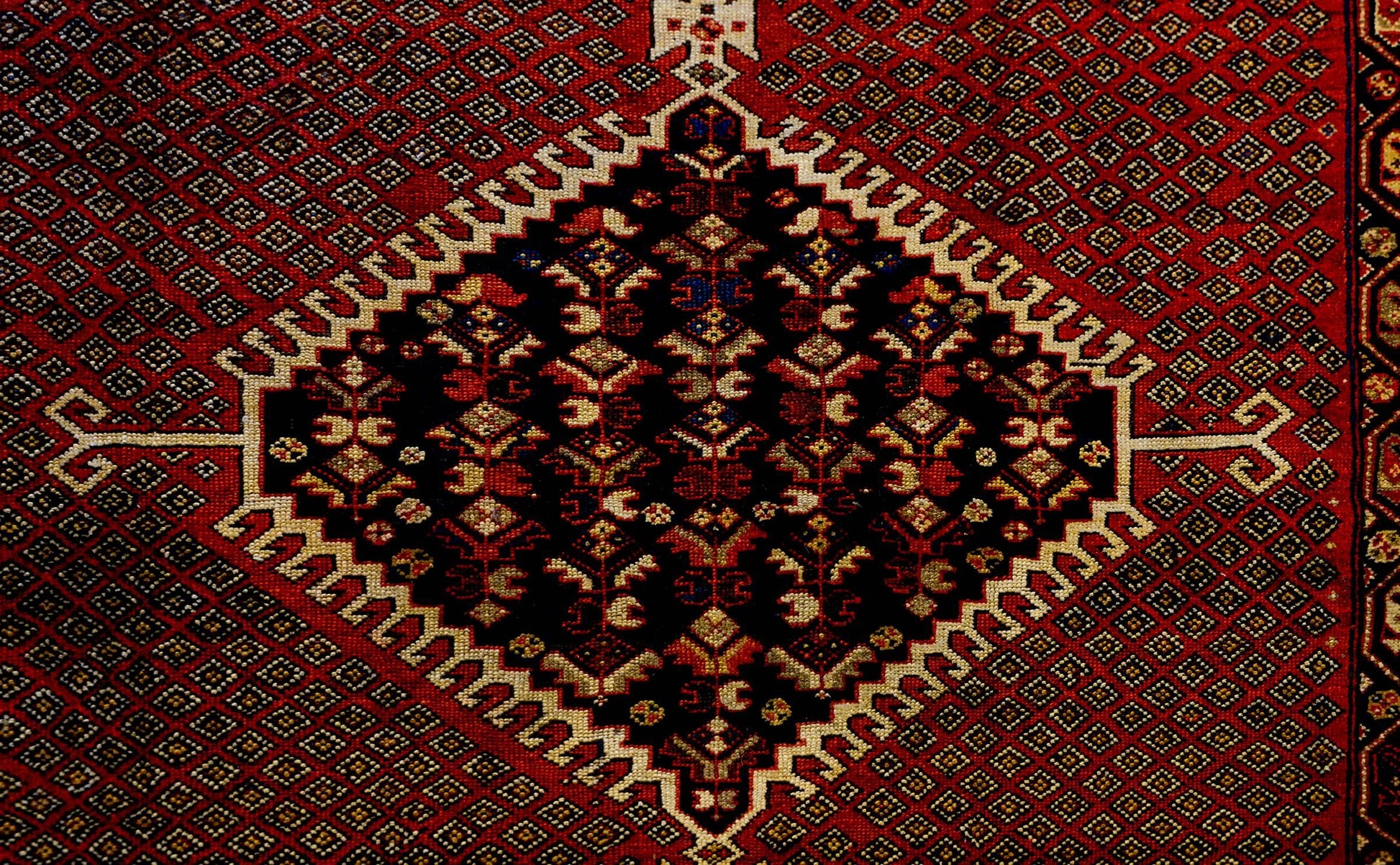 Amazing Early 20th Century Ghashgaei Rug For Sale
