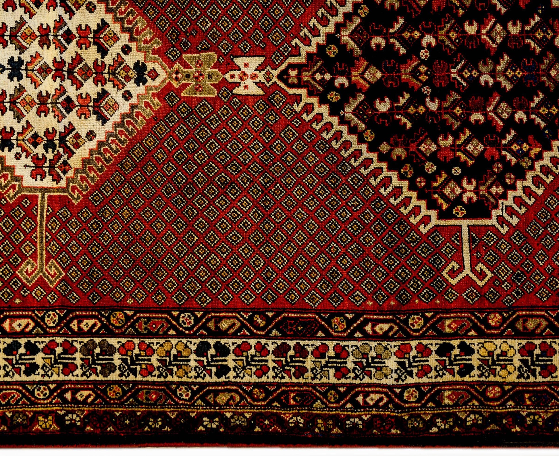 Amazing Early 20th Century Ghashgaei Rug For Sale