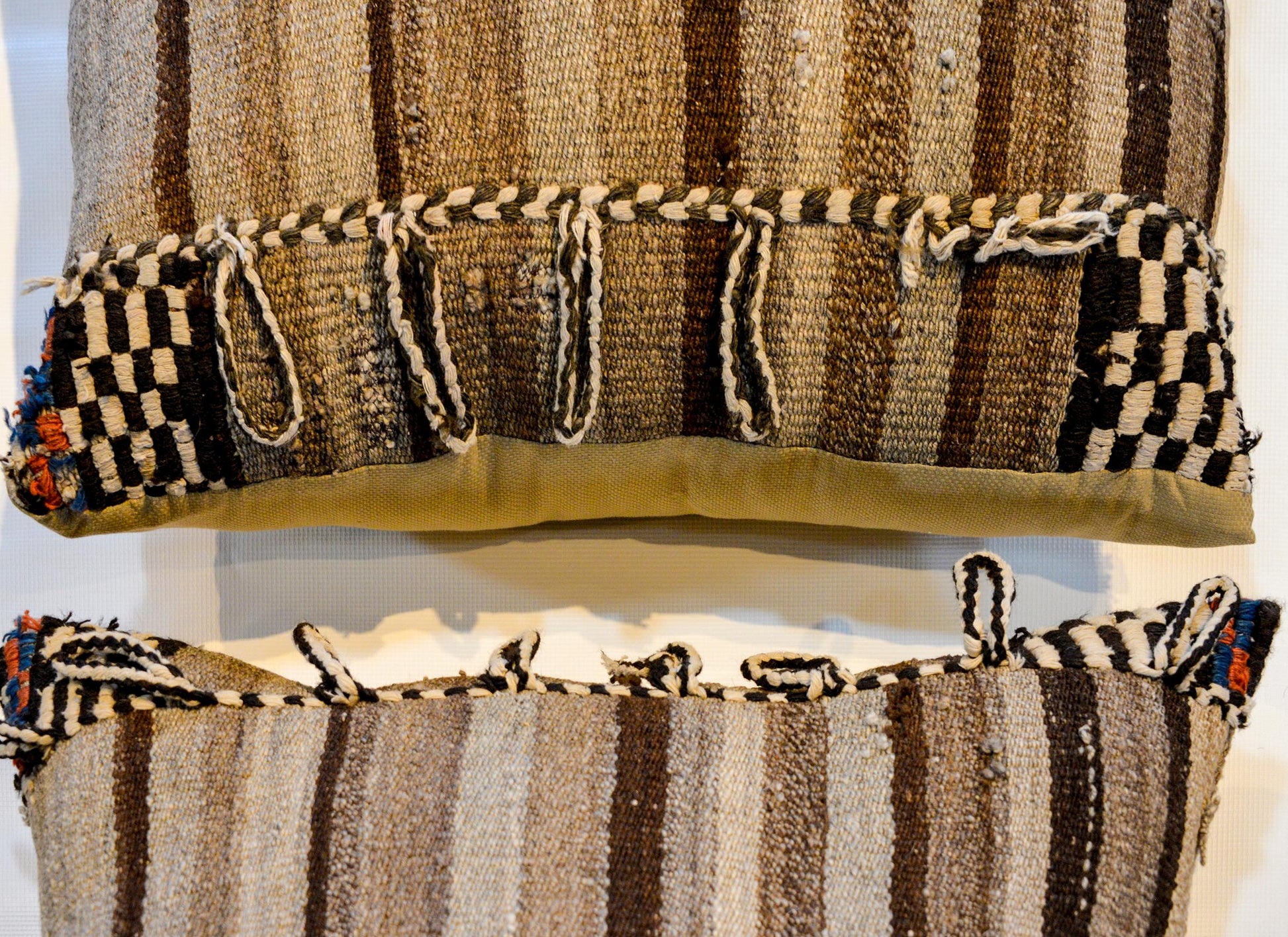 Pair of Early 20th Century Gabbeh Kilim Pillows For Sale