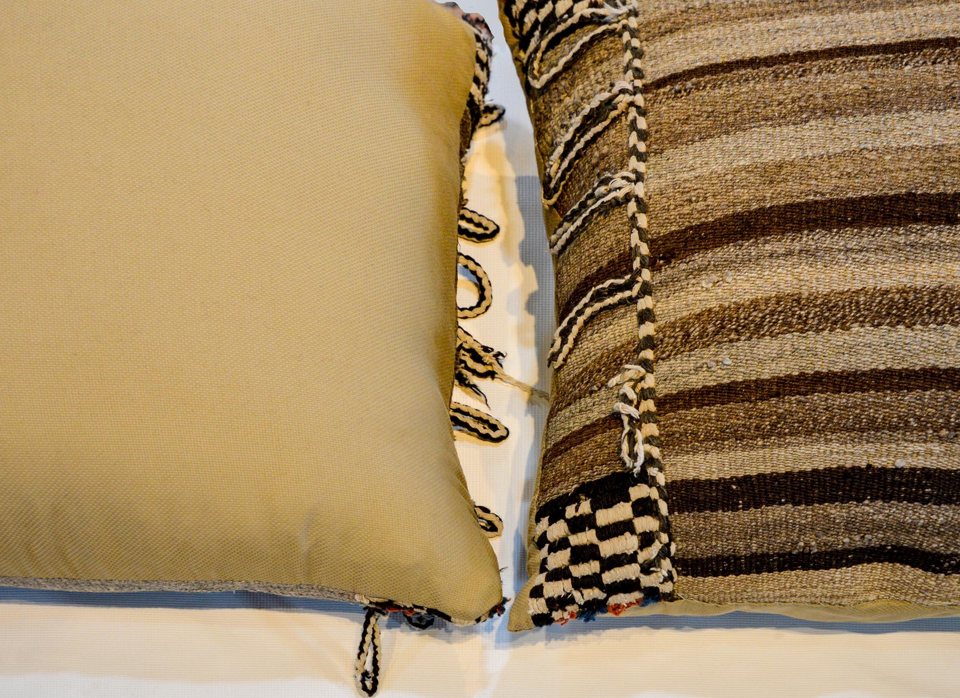 Pair of Early 20th Century Gabbeh Kilim Pillows For Sale
